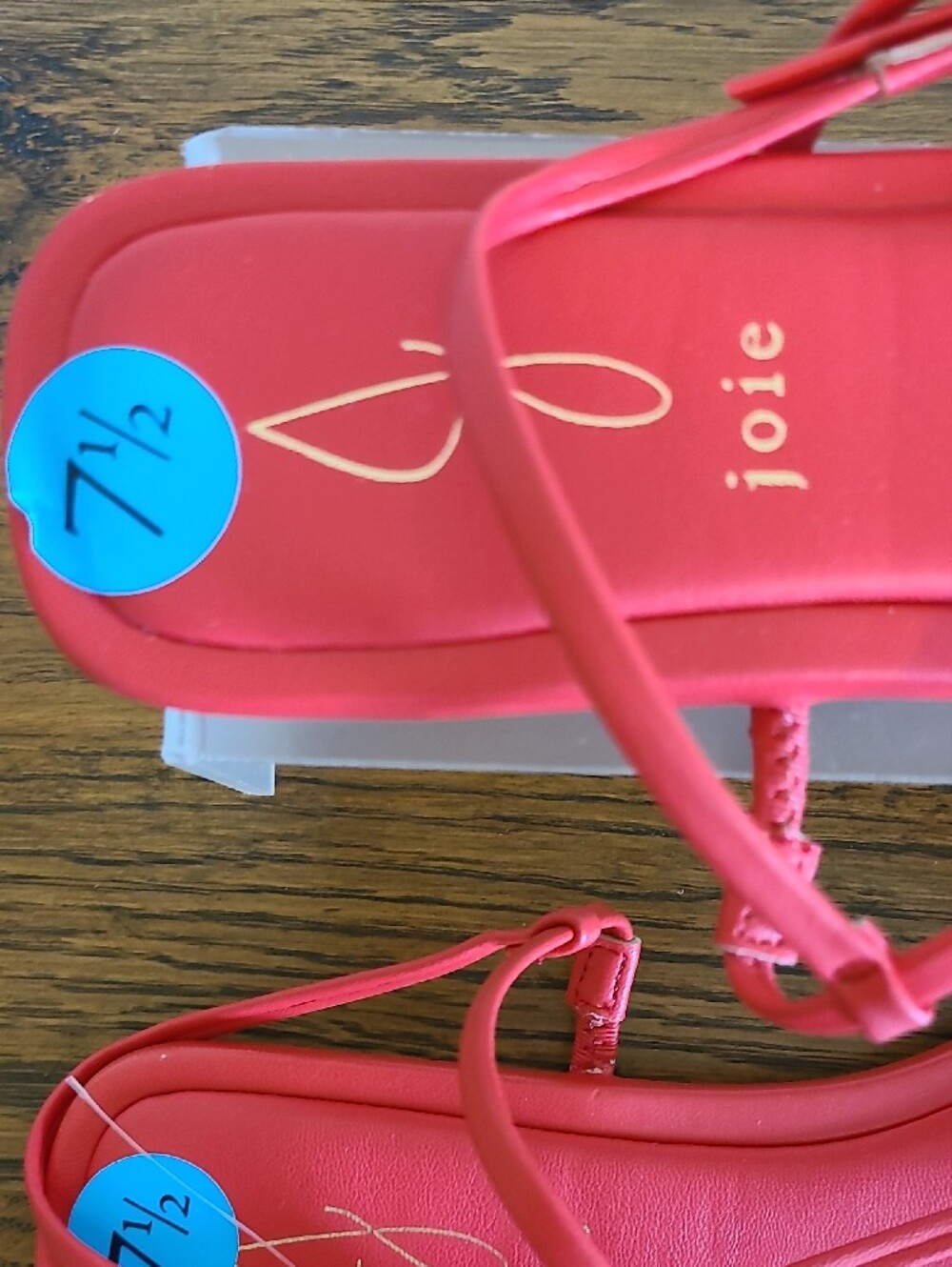 Joie Pink Strappy Square-Toe Sandals - Picture 2 of 6